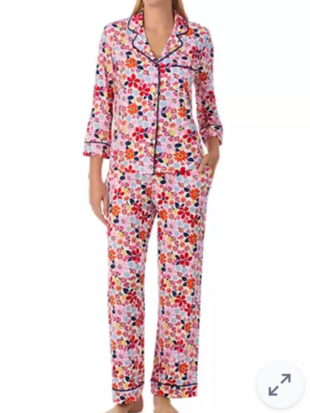 kate spade new york Women's Printed Knit Pajama Set in LARGE